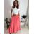 Women's long skirt (S/M/L ONE SIZE) ITALIAN FASHION IMWBL25483 S / M / L oranžová