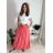 Women's long skirt (S/M/L ONE SIZE) ITALIAN FASHION IMWBL25483 S / M / L oranžová