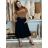 Women's Warm Long Sleeve Dress (L / XL ONE SIZE) ITALIAN FASHION IM421MIA