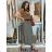 Women's Warm Long Sleeve Dress (L / XL ONE SIZE) ITALIAN FASHION IM421MIA