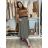 Women's Warm Long Sleeve Dress (L / XL ONE SIZE) ITALIAN FASHION IM421MIA