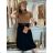 Women's Warm Long Sleeve Dress (L / XL ONE SIZE) ITALIAN FASHION IM421MIA