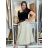 Women's Warm Long Sleeve Dress (L / XL ONE SIZE) ITALIAN FASHION IM421MIA