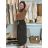 Women's Warm Long Sleeve Dress (L / XL ONE SIZE) ITALIAN FASHION IM421MIA S / M / L black