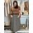 Women's Warm Long Sleeve Dress (L / XL ONE SIZE) ITALIAN FASHION IM421MIA S / M / L black