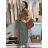 Women's Warm Long Sleeve Dress (L / XL ONE SIZE) ITALIAN FASHION IM421MIA S / M / L black
