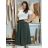 Women's Warm Long Sleeve Dress (L / XL ONE SIZE) ITALIAN FASHION IM421MIA S / M / L black