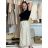 Women's Warm Long Sleeve Dress (L / XL ONE SIZE) ITALIAN FASHION IM421MIA S / M / L black