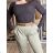 Women's ribbed summer dress with straps (S/ML/XL ONE SIZE) MB2123Z220