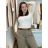 Women's ribbed summer dress with straps (S/ML/XL ONE SIZE) MB2123Z220