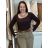 Women's ribbed summer dress with straps (S/ML/XL ONE SIZE) MB2123Z220