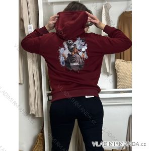 Women's Long Sleeve Bomber Jacket (S/M/L ONE SIZE) ITALIAN FASHION IMWD23470