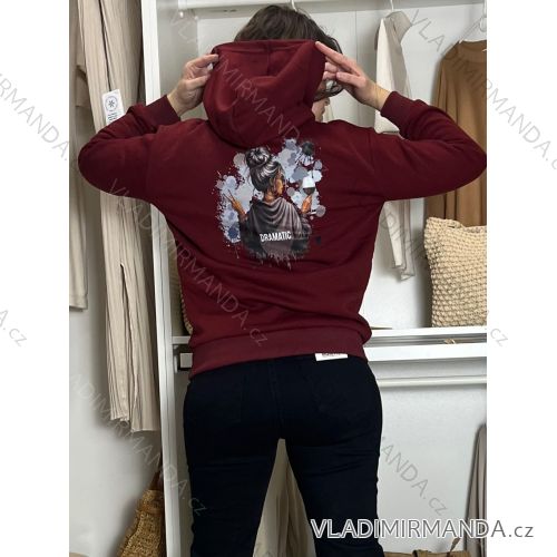 Women's Long Sleeve Bomber Jacket (S/M/L ONE SIZE) ITALIAN FASHION IMWD23470