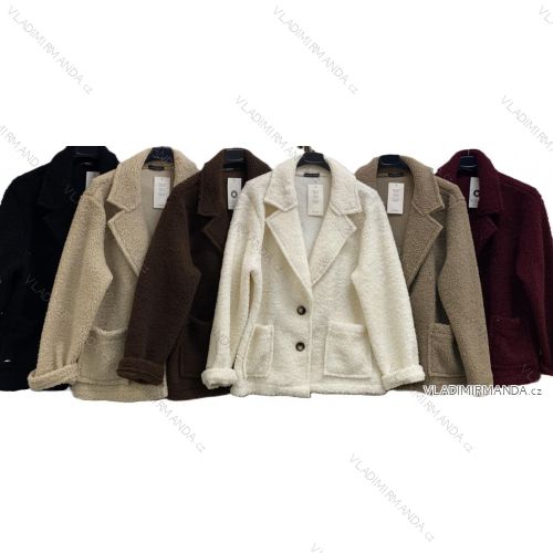 Women's long-sleeved, lightweight, zipped hooded sweatshirt, oversized (52/54/56 ONE SIZE) ITALIAN FASHION IMC25359