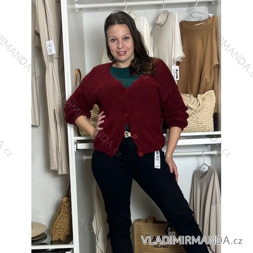 Women's Oversize Long Sleeve Sweater (S/M ONE SIZE) ITALIAN FASHION IMWCA23DH2302