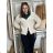 Women's Oversize Long Sleeve Sweater (S/M ONE SIZE) ITALIAN FASHION IMWCA23DH2302 S / M / L light beige