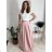 Women's short sleeve summer casual dress (S/M/L ONE SIZE) ITALIAN FASHION IMWGB25022 green khaki XS/S/M