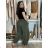 Elegant women's oversized sweatpants (46/48/50 ONE SIZE) ITALIAN FASHION IM425MILAN  Brown