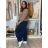 Elegant women's oversized sweatpants (46/48/50 ONE SIZE) ITALIAN FASHION IM425MILAN  Brown