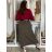 Women's Warm Long Sleeve Dress (L / XL ONE SIZE) ITALIAN FASHION IM421MIA