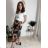 Women's Medium Length Skirt (S/M/L ONE SIZE) ITALIAN FASHION IMM24M3154 black S / M / L