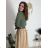Women's short sleeve jacket (S/M ONE SIZE) ITALIAN FASHION IMPDY23MDUE10204 green khaki S / M / L
