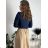 Women's short sleeve jacket (S/M ONE SIZE) ITALIAN FASHION IMPDY23MDUE10204 green khaki S / M / L