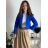 Women's short sleeve jacket (S/M ONE SIZE) ITALIAN FASHION IMPDY23MDUE10204 green khaki S / M / L