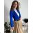 Women's short sleeve jacket (S/M ONE SIZE) ITALIAN FASHION IMPDY23MDUE10204 green khaki S / M / L