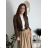 Women's short sleeve jacket (S/M ONE SIZE) ITALIAN FASHION IMPDY23MDUE10204 green khaki S / M / L