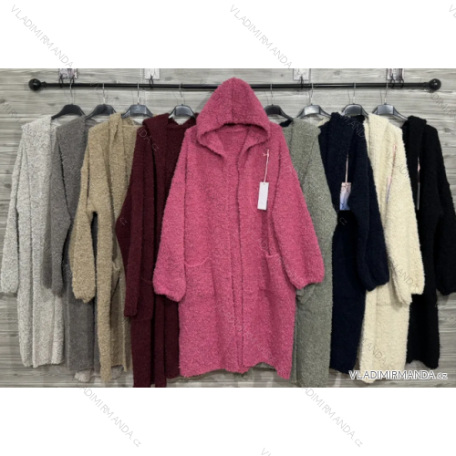 Cardigan with Pockets and Hood 3/4 Sleeve Women's Camo (uni s-l) ITALIAN FASHION IM4223121