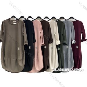 Women's long-sleeved, lightweight, zipped hooded sweatshirt, oversized (52/54/56 ONE SIZE) ITALIAN FASHION IMC25359