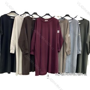 Women's long-sleeved, lightweight, zipped hooded sweatshirt, oversized (52/54/56 ONE SIZE) ITALIAN FASHION IMC25359