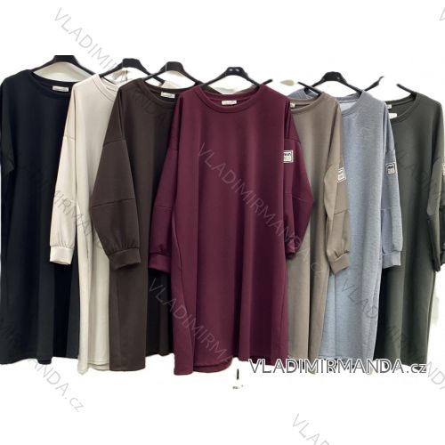 Women's long-sleeved, lightweight, zipped hooded sweatshirt, oversized (52/54/56 ONE SIZE) ITALIAN FASHION IMC25359
