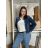 Women's denim jacket short (s-2xl) MA520002 blue denim M