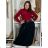 Women's Warm Long Sleeve Dress (L / XL ONE SIZE) ITALIAN FASHION IM421MIA