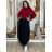 Women's Warm Long Sleeve Dress (L / XL ONE SIZE) ITALIAN FASHION IM421MIA