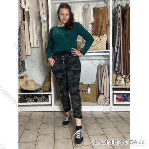 Women's cotton camouflage sweatpants (S/M/L ONE SIZE) ITALIAN FASHION IMC251116/DU