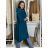 Women's Long Sleeve Oversized Zip Up Hooded Sweatshirt Coat (S/M ONE SIZE) ITALIAN FASHION IMPLI2385141 S / M / L modrá petrolejová