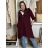 Women's Long Sleeve Oversized Zip Up Hooded Sweatshirt Coat (S/M ONE SIZE) ITALIAN FASHION IMPLI2385141 S / M / L modrá petrolejová