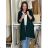 Women's Long Sleeve Oversized Zip Up Hooded Sweatshirt Coat (S/M ONE SIZE) ITALIAN FASHION IMPLI2385141 S / M / L modrá petrolejová