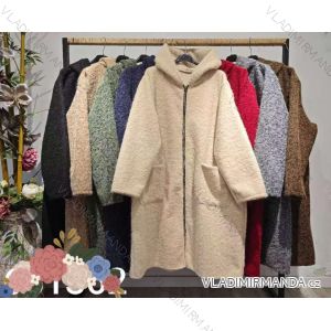Women's long-sleeved, lightweight, zipped hooded sweatshirt, oversized (52/54/56 ONE SIZE) ITALIAN FASHION IMC25359