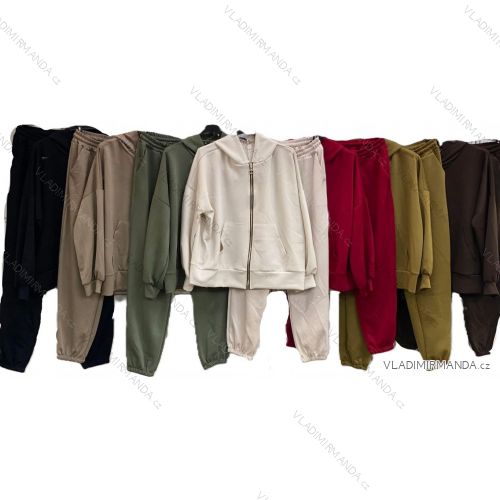 Women's long-sleeved, lightweight, zipped hooded sweatshirt, oversized (52/54/56 ONE SIZE) ITALIAN FASHION IMC25359