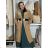 Women's Long Sleeve Oversized Zip Up Hooded Sweatshirt Coat (S/M/L ONE SIZE) ITALIAN FASHION IMPLI249611