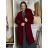 Women's Long Sleeve Oversized Zip Up Hooded Sweatshirt Coat (S/M/L ONE SIZE) ITALIAN FASHION IMPLI249611 S / M / L beige