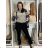 Women's Long Pants (S/M ONE SIZE) ITALIAN FASHION IMPLI228115 S black