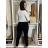 Women's Long Pants (S/M ONE SIZE) ITALIAN FASHION IMPLI228115 S black