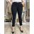 Women's Long Pants (S/M ONE SIZE) ITALIAN FASHION IMPLI228115 S black