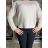 Women's stretch pants (S/M/L ONE SIZE) ITALIAN FASHION IMWKK25022 S / M / L beige