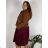 Women's oversized lambskin fleece coat (46/48/50 ONE SIZE) ITALIAN FASHION IM3251115